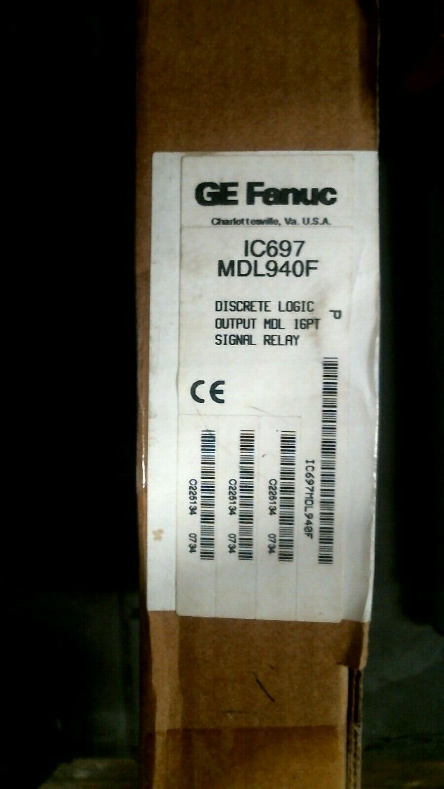 GE FANUC IC697MDL940F DISCRETE LOGIC OUTPUT MODULE 16PT SIGNAL RELAY -FREE SHIP
