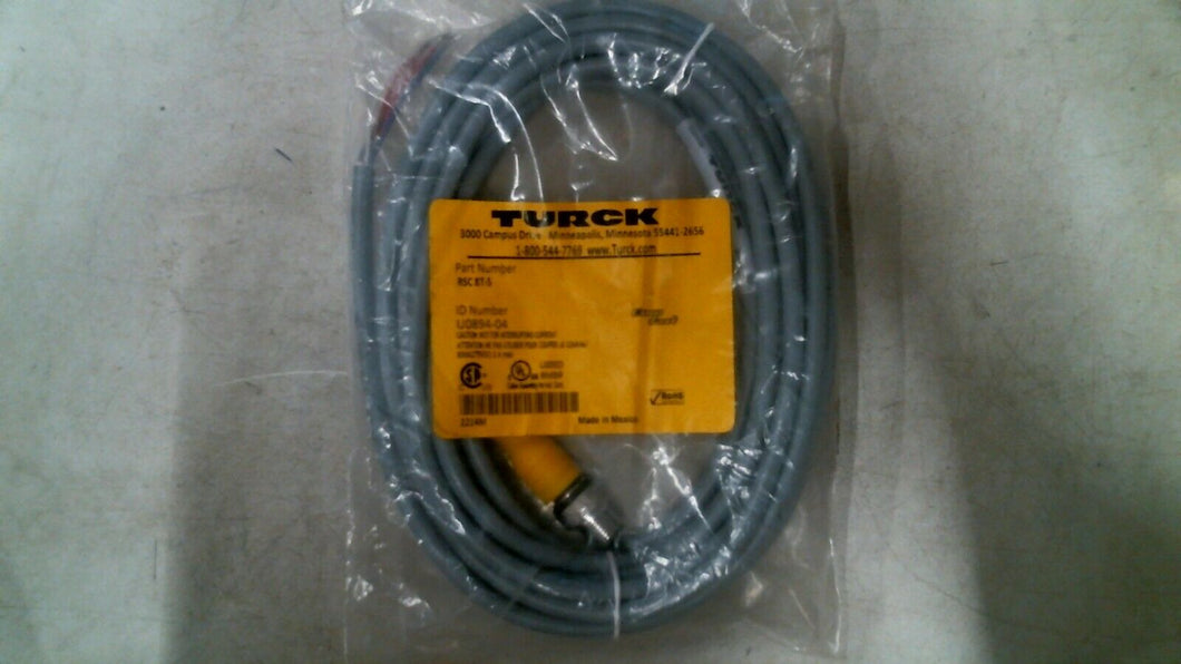 TURCK ELEKTRONIK RSC 8T-5 EUROFAST CORDSET MALE CONNECTOR U0894-04 -FREE SHIP