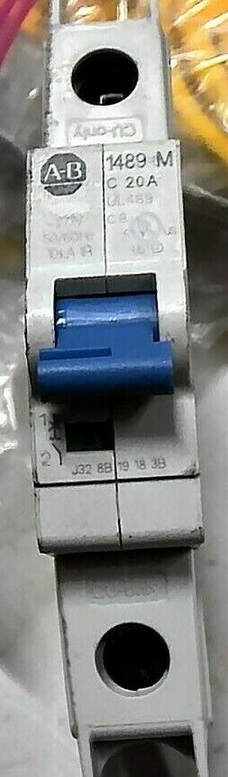 AB ROCKWELL 1489-M1C200 CIRCUIT BREAKER SER.D 1P 277 20A -FREE SHIPPING