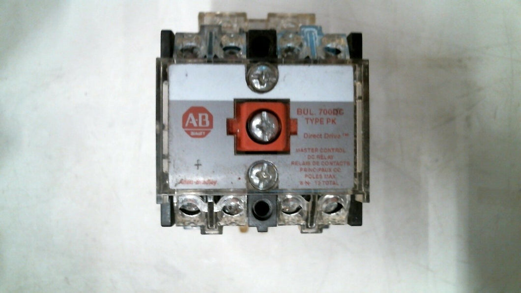 ALLEN BRADLEY 700-PK400DA1 AC CONTROL RELAY SER.D 600V 20A -FREE SHIPPING
