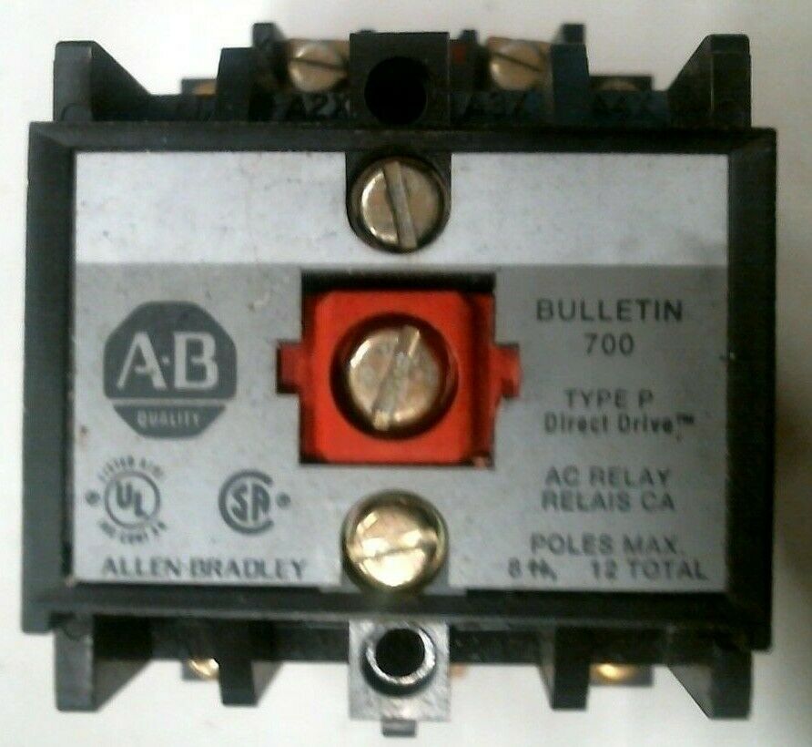 AB ROCKWELL 700-P200A1 DIRECT DRIVE AC RELAY SER.B 120V -FREE SHIPPING