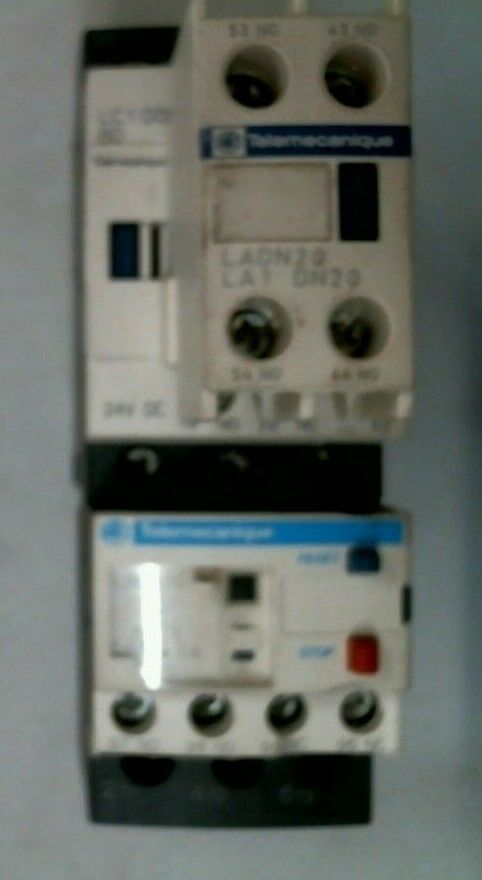 TELEMECANIQUE LC1D09 CONTACTOR W/LRD10, LAD4TBDL, LADN20 -FREE SHIPPING