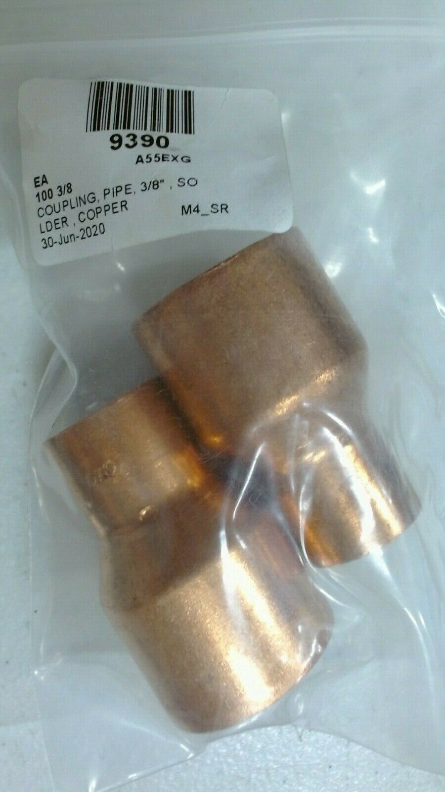 NIBCO A55EXG COPPER COUPLING 3/8