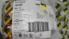 Load image into Gallery viewer, (LOT OF 5) VIEGA 78187 PROPRESS COUPLING NO STOP-COPPER 1-1/4&quot; X 1-1/4 *FR SHP*
