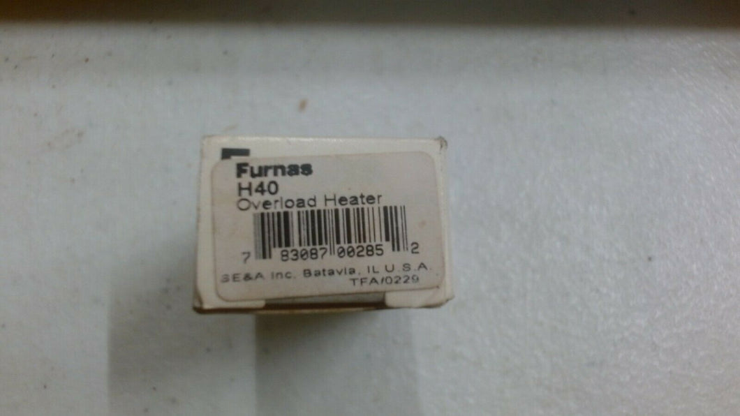 FURNAS H40 OVERLOAD HEATER ELEMENT -FREE SHIPPING
