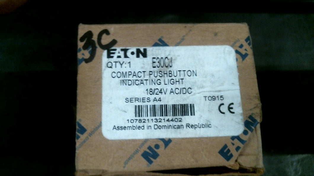 EATON E30CJ COMPACT PUSHBUTTON INDICATING LIGHT 24V SER.A4 - FREE SHIPPING
