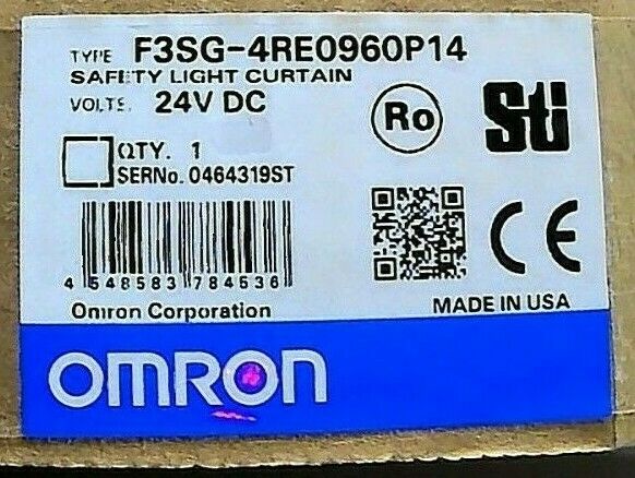 OMRON F3SG-4RE0960P14 GLOBAL LIGHT CURTAIN (UNOPENED) *FREE SHIPPING*