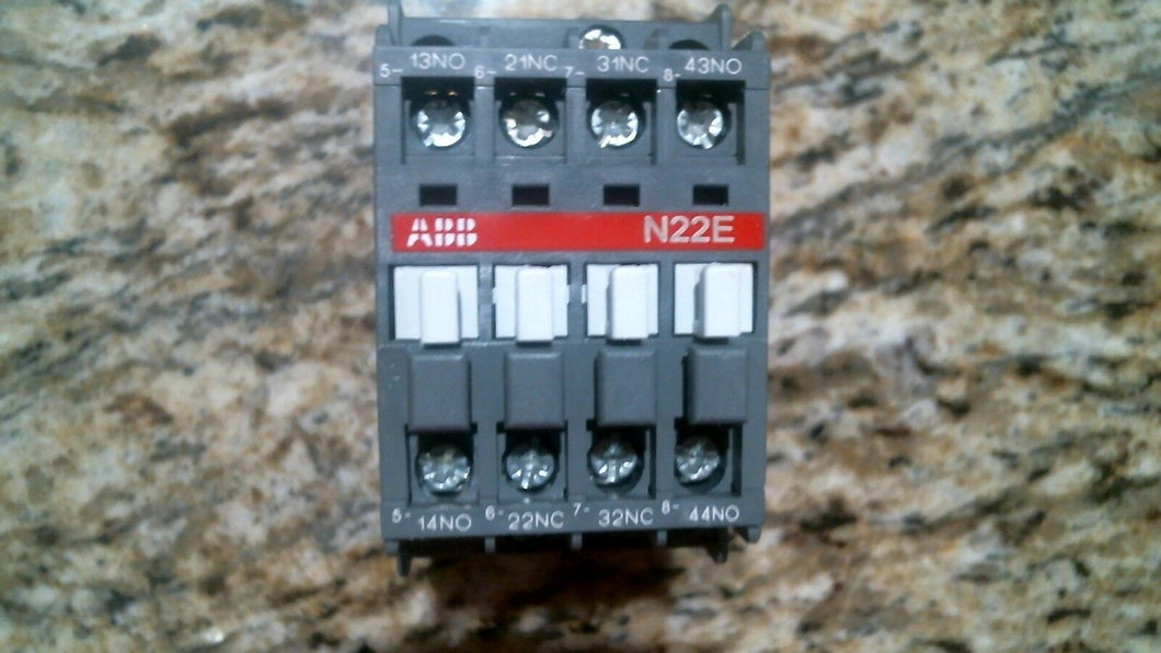 ABB N22E-84 CONTACTOR RELAY 1SBH141001R8422 110-120 V COIL -FREE SHIPPING