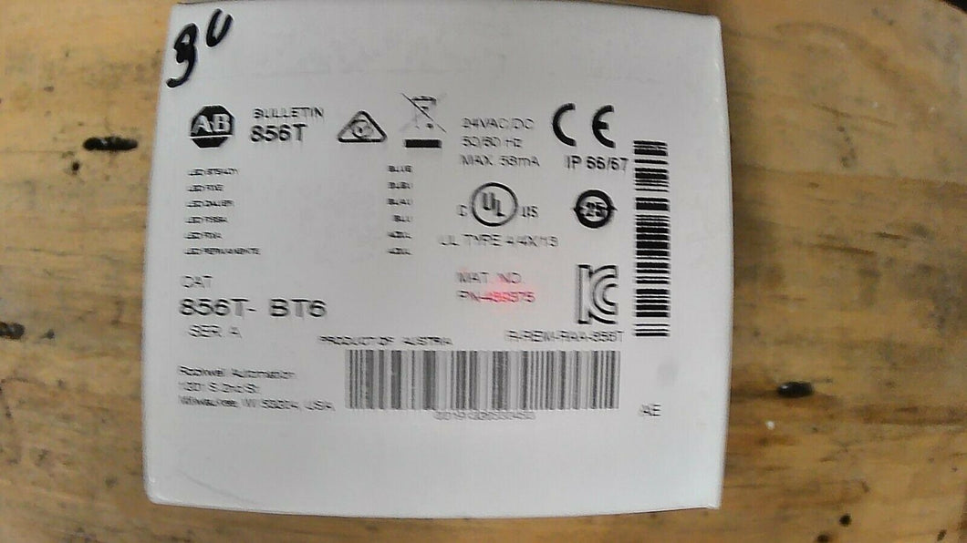 ALLEN BRADLEY 856T-BT6 BLUE LED LIGHT SER.A -FREE SHIPPING