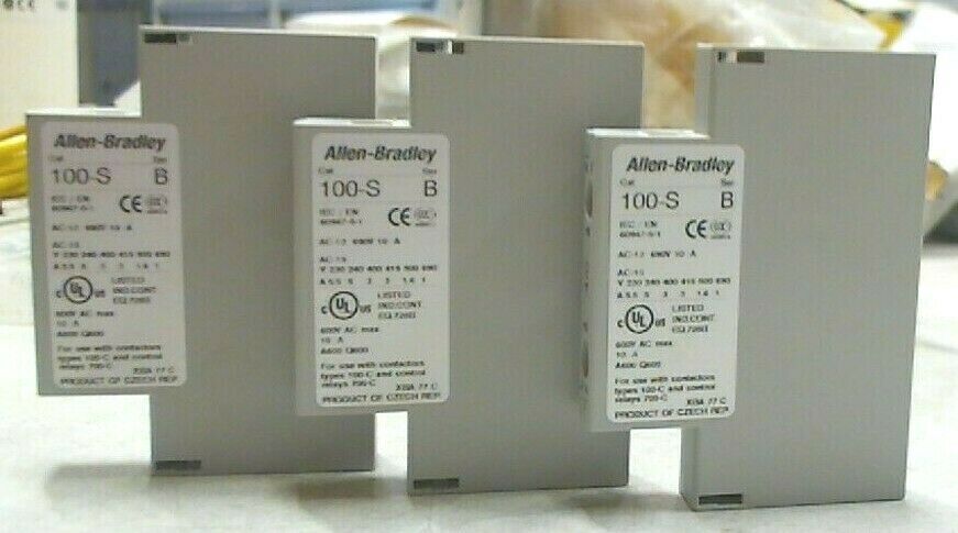 LOT/3 AB ROCKWELL 100-S SERIES B AUXILIARY CONTACT BLOCK *FREE SHIPPING*