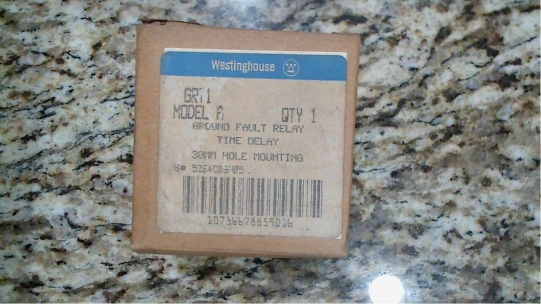 WESTINGHOUSE GRT1 GROUND FAULT RELAY TIME DELAY 30MM HOLE - FREE SHIPPING