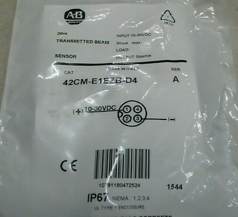 AB ROCKWELL 42CM-E1EZB-D4 SER A CYLIND METAL/PHOTOELECTRIC SENSOR 18MM *FREE SHP