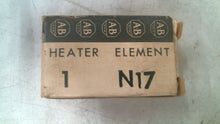 Load image into Gallery viewer, ALLEN BRADLEY N17 HEATER ELEMENT -FREE SHIPPING
