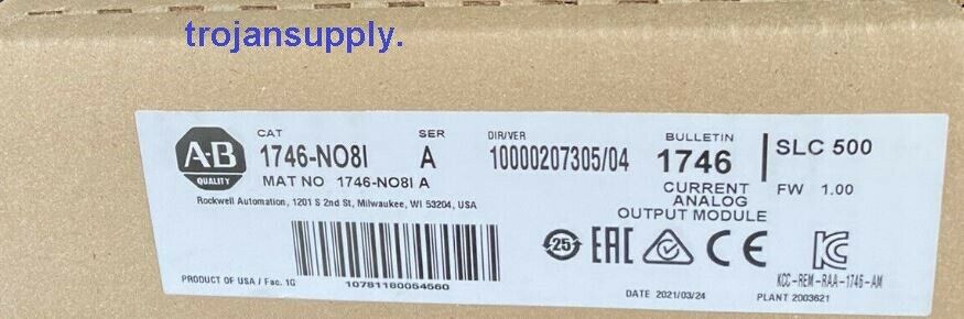 SEALED 2021  Allen Bradley 1746-NO8I /A Analog Input Module 1746-N08I free ship