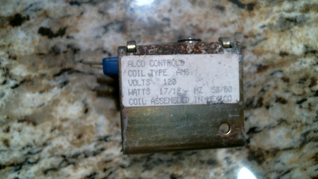 ALCO CONTROLS SOLENOID COIL TYPE AMS 120V, 17/12 WATTS, 50/60HZ -FREE SHIPPING