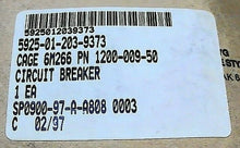 Load image into Gallery viewer, MECHANICAL PRODUCTS BACC18X50 1200-009-50 CIRCUIT BREAKER SP0900-97-A-A808 *FSHP
