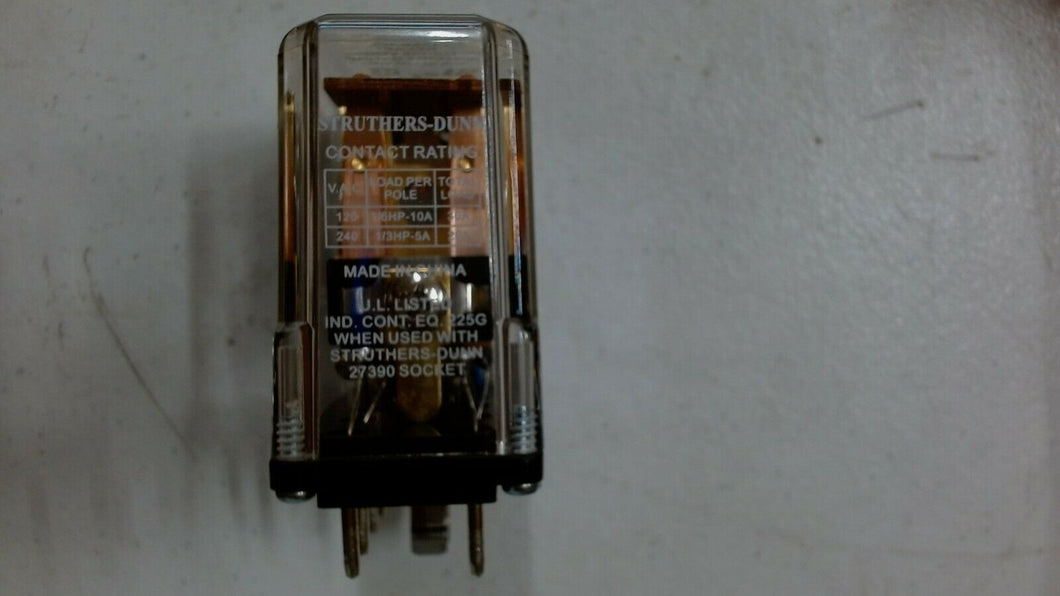 STRUTHERS DUNN 219XBXPL RELAY 120VAC 10A 12 PINS -FREE SHIPPING