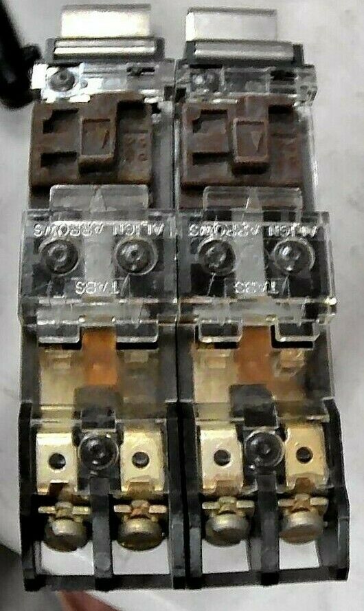 (2) AB ROCKWELL 40495-455-05 AUXILIARY CONTACT INTERLOCKS  *FREE SHIPPING*