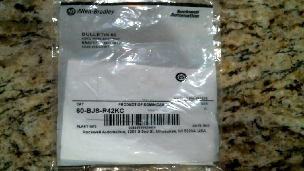 ALLEN BRADLEY 60-BJS-R42KC REPLACEMENT BRACKET KIT SER.A -FREE SHIPPING