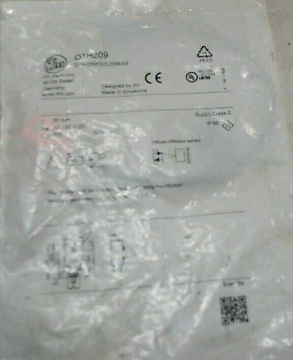 EFECTOR IFM O7H-DNKG/0,20M/AS-O7H209 DIFFUSE REFLECTION SENSOR *FREE SHIPPING*