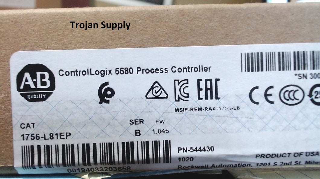 2022 factory sealed surplus Allen Bradley 1756-L81EP process controller