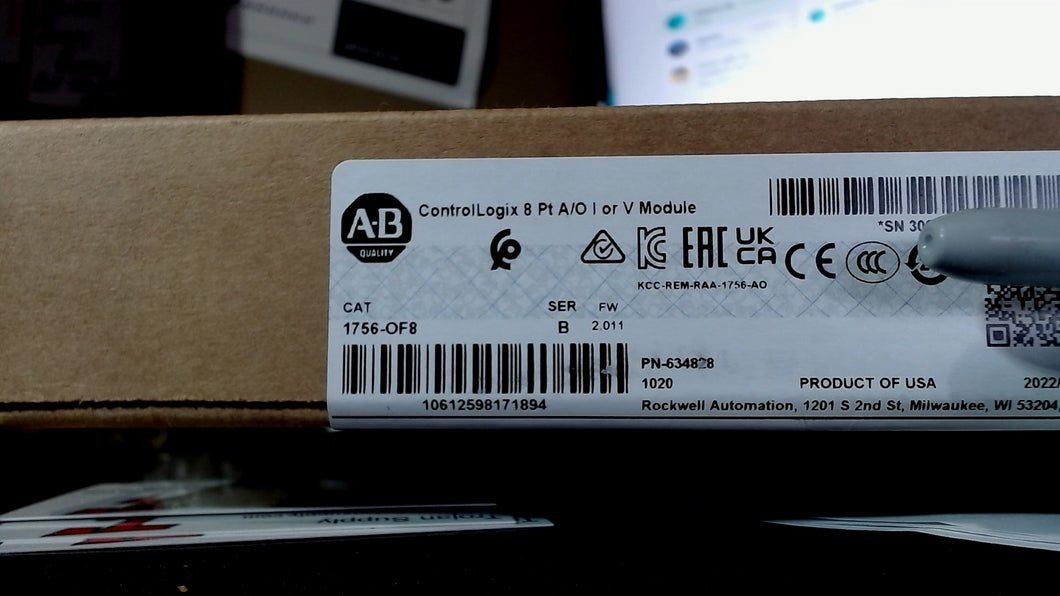 ALLEN BRADLEY 1756-OF8 SEALED 2022