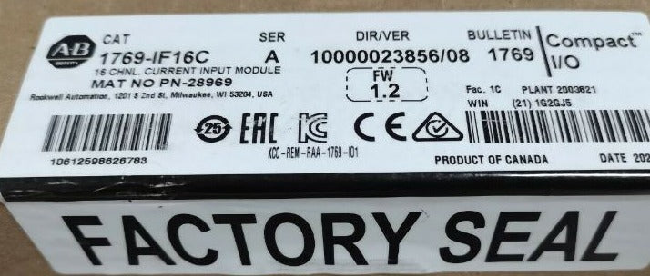 2022 Allen-Bradley 1769-IF16C